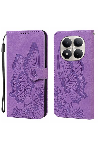 sscase Butterfly Θήκη Πορτοφόλι Purple (Xiaomi Redmi Note 15 Pro 5G)