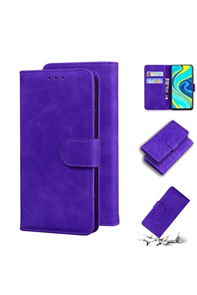 sscase Skin Feel Magnetic Θήκη Πορτοφόλι Purple (Xiaomi Redmi Note 9S / 9 Pro)