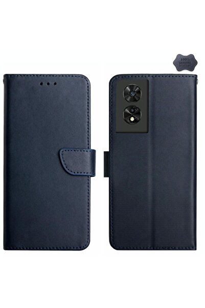 sscase Genuine Leather Θήκη Πορτοφόλι Blue (TCL 50 SE)