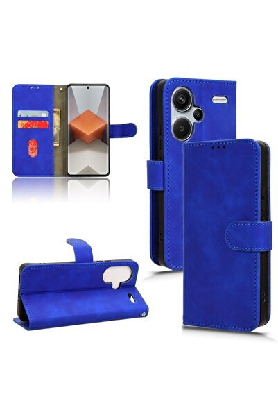 sscase Skin Feel Magnetic Θήκη Πορτοφόλι Blue (Xiaomi Redmi Note 13 Pro Plus 5G)