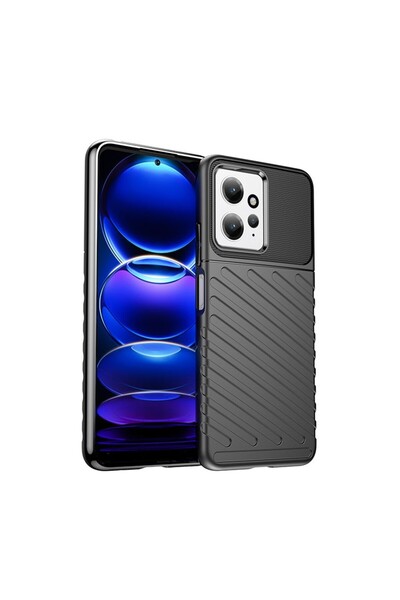 sscase Thunderbolt Θήκη Σιλικόνης Black (Xiaomi Redmi Note 12 4G)