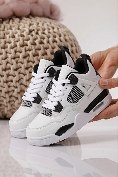 Zaira White children's sneakers made of eco- Leather Jordy #25349 - 36