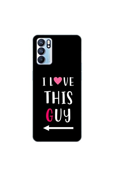 OEM Husa compatibila cu Oppo Reno6 5G Silicon Gel Tpu Model Cupluri I love Th...