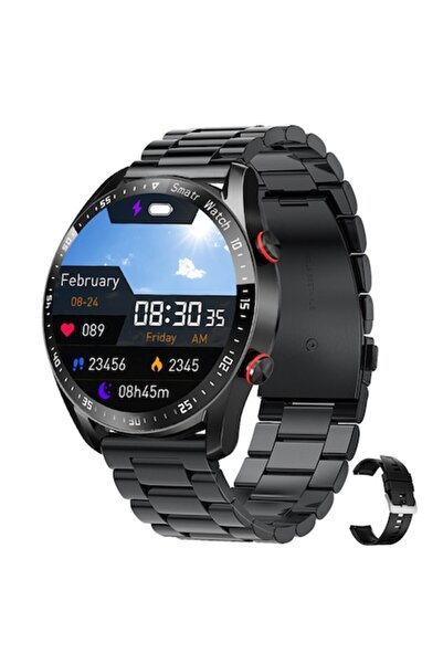 COSDIMI Smartwatch, ecran tactil color de 1.28 inch, unisex, IP67, 200mAh, iO...