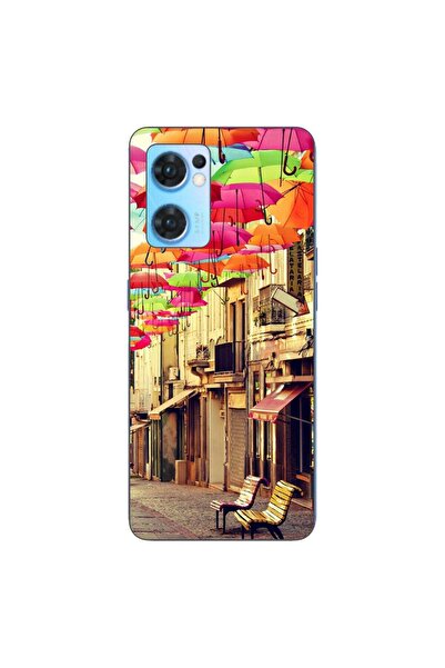 OEM Husa compatibila cu Oppo Reno7 5G Silicon Gel Tpu Model Strada Umbrele Co...