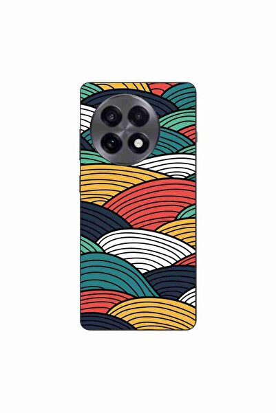 OEM Husa compatibila cu OnePlus 13R Silicon Gel Tpu Model Abstract Striped Peaks