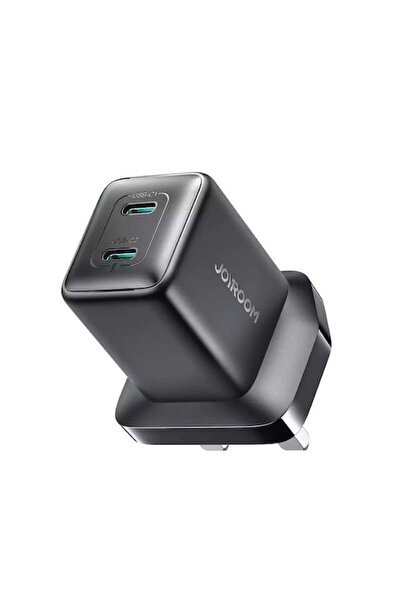 Joyroom Φορτιστής χωρίς καλώδιο GaN με 2 θύρες USB-C, 45W Power Delivery, Μαύ...
