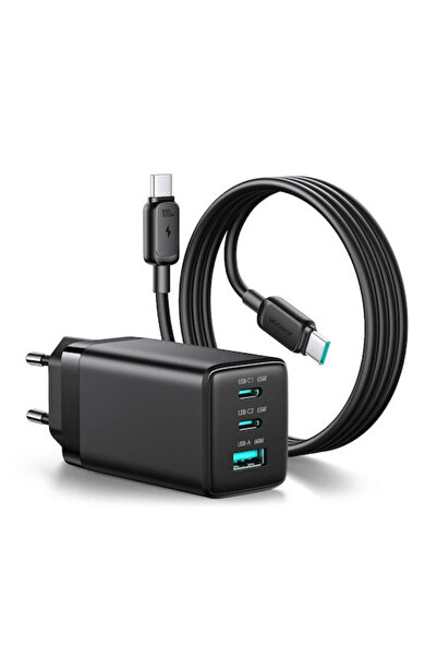 Joyroom Φορτιστής GaN με θύρα USB-A και 2 θύρες USB-C και καλώδιο USB-C σε US...
