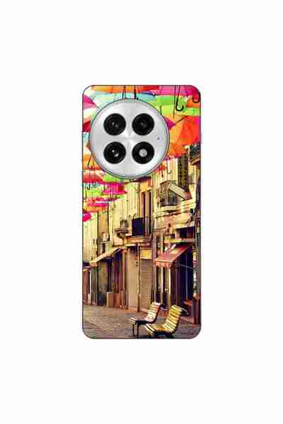 OEM Θήκη συμβατή με OnePlus 13 από σιλικόνη gel TPU με σχέδιο πολύχρωμων ομπρ...