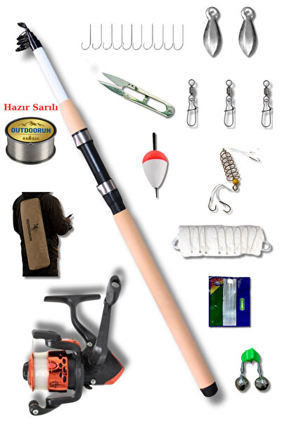 Outdoorun İtalyano 180CM 50-100gr Ak 200 Çocuk Olta Seti
