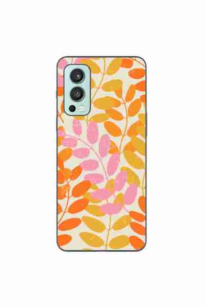 OEM Husa compatibila cu OnePlus Nord 2 Silicon Gel Tpu Model Summer Leaves