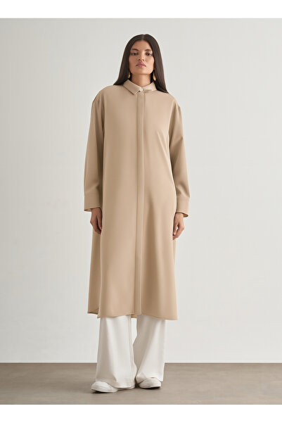 Mizalle Ekru Kadın Rahat Tunik M2MZ1030210240
