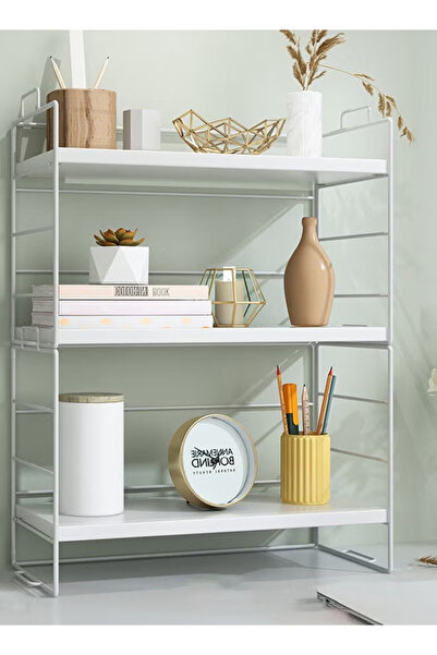 GGEROU Desktop Shelf Organizer Small Wood Countertop Bookshelf Adjustable Des...