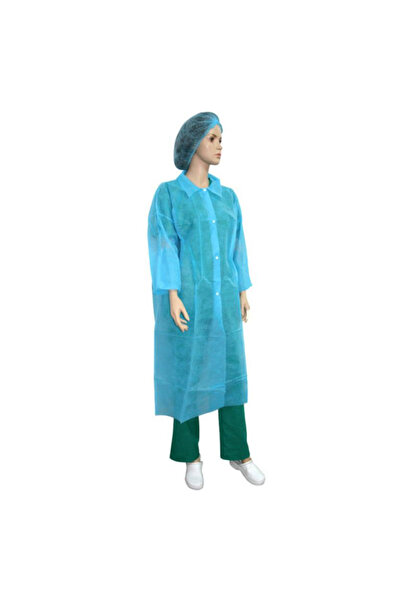 Prima Prima Laboratory Protective Gown, with staples, blue PPSB, disposable, ...