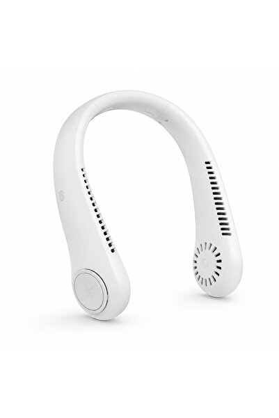 Mooniva Ventilator portabil pentru găt, tip cască, reîncărcabil prin USB, mâi...