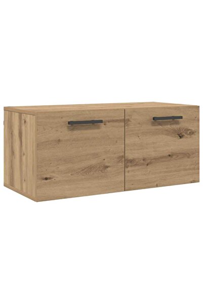 vidaxl Dulap de perete Pe perete stejar artizanal 80 x 36.5 x 35 cm