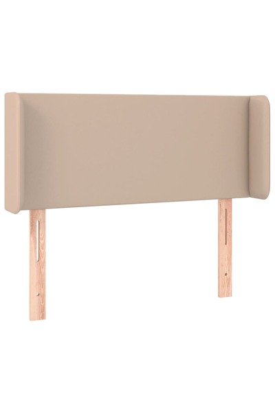 vidaxl Headboard with wings cappuccino 93x16x78/88 cm Leather