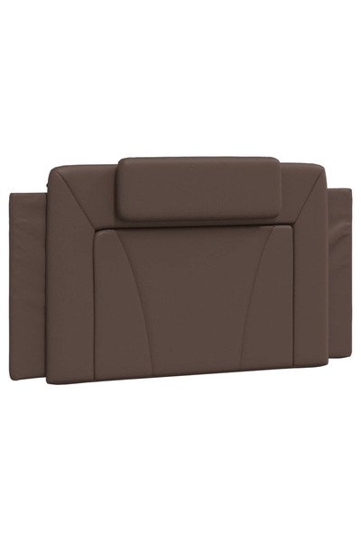 vidaxl Headboard Pillow , Viana, brown, 100 cm, artificial Leather