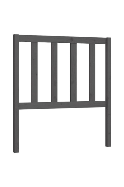 vidaxl Tăblie de pat, gri, 96x4x100 cm, lemn masiv de pin