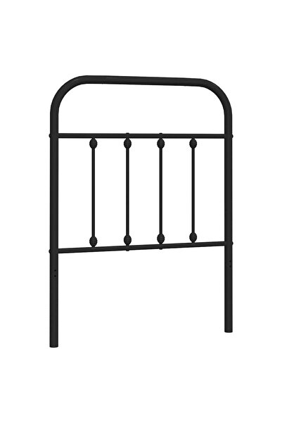 vidaxl Tăblie de pat de schimb metalică, negru, 75 cm