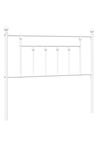 vidaxl Metal replacement headboard, white, 107 cm