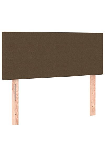vidaxl Headboard, dark brown, 100x5x78/88 cm, textile