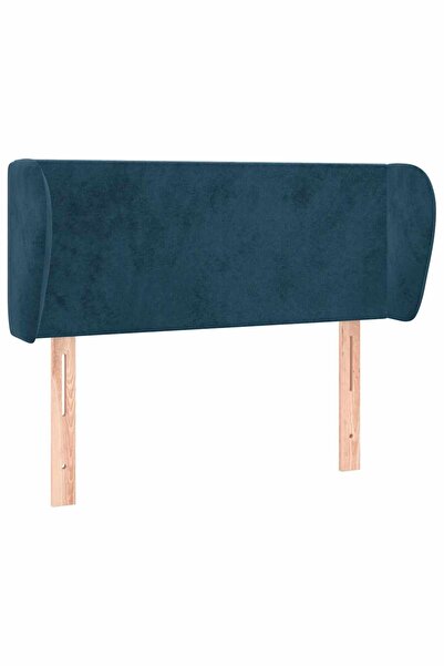 vidaxl Dark blue headboard with wings 83x23x78/88 cm Velvet