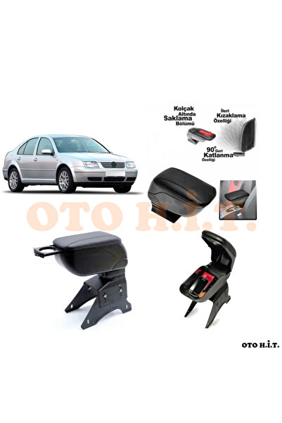 OTO H.İ.T. VOLKSWAGEN BORA Uyumlu Kol Dayama Ve Kolçak Sürgülü Bardaklıklı Ay...