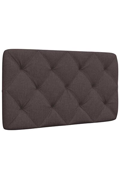 vidaxl Pernă pentru tăblie de pat maro închis, 80 cm, material textil