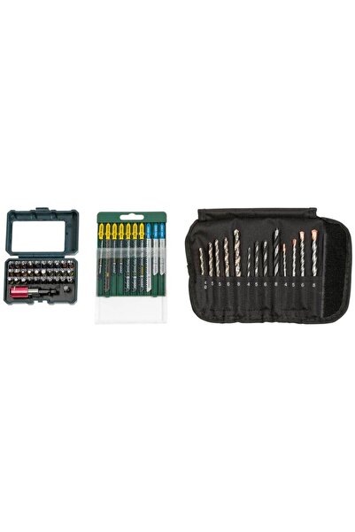 Metabo 55-Piece Drilling and Screwdriver Accessory Set, Steel, Multicolor