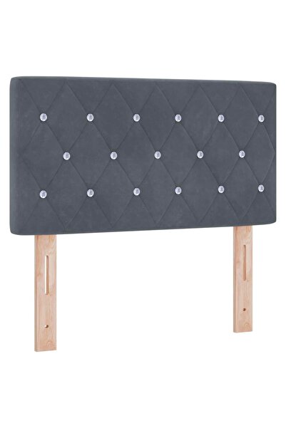 vidaxl Tăblie cap Gri închis 80 cm Catifea
