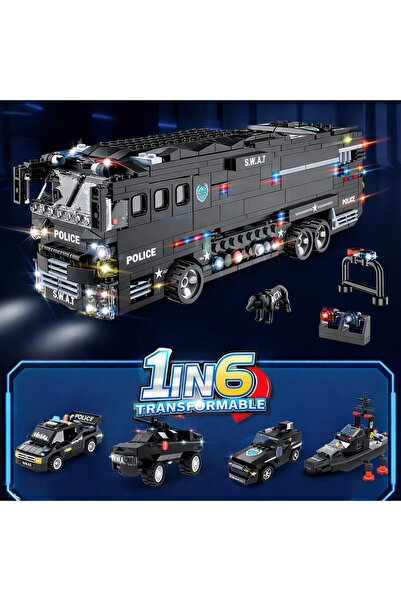 Minibric Set de Constructie Piese Tip Blocuri Construit Swat Vehicle Jucarie ...