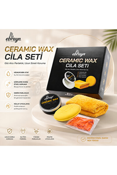 Ebrayn PREMİUM KREM CİLA WAX SETİ ÜSTÜN BOYA KORUMA