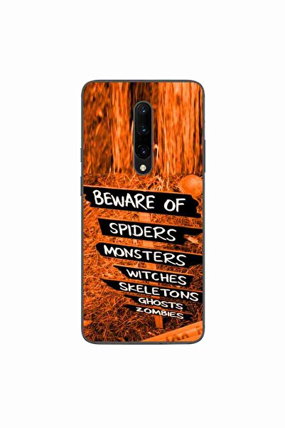 OEM Θήκη συμβατή με OnePlus 7 Pro από σιλικόνη TPU με σχέδιο Halloween Beware...
