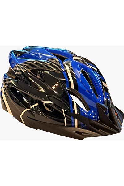 Hattrick KS 25 bisiklet kask siyah mavi