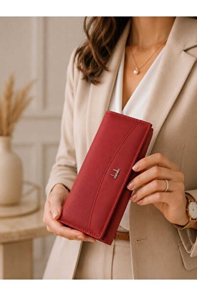 NN Women's Wallet "Rubina Bordeaux" - Natural Leather