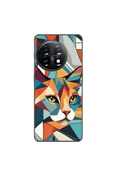 OEM Husa compatibila cu OnePlus 12 Silicon Gel Tpu Model Cubic Cat Art