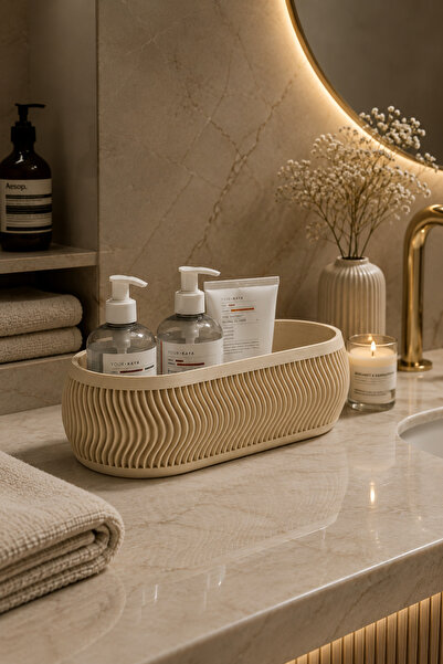 Arvella Studio Decorative Bathroom Basket Organizer |   Modern Organizer Bask...