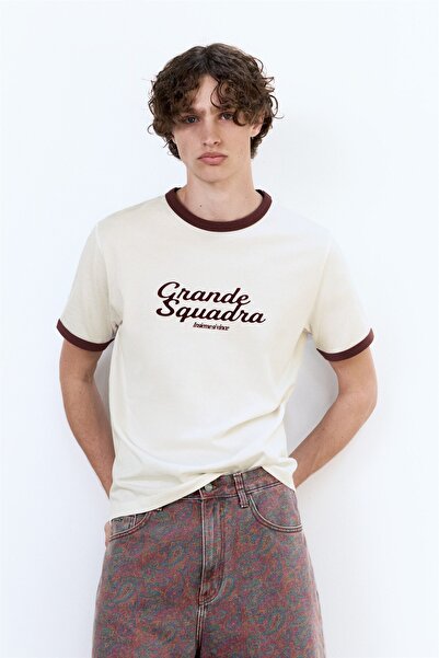 Pull & Bear Grande Squadra Tişört