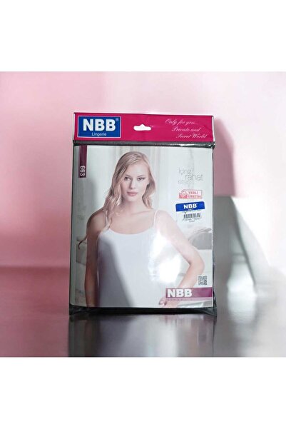 NBB Kadın Likralı Pamuklu İp Askılı Atlet