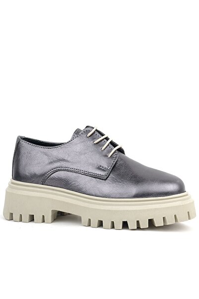 OrtopedikAL Rakerplus 1030 Platinum % 100 Leather Lace-Up Women Oxford Casual...