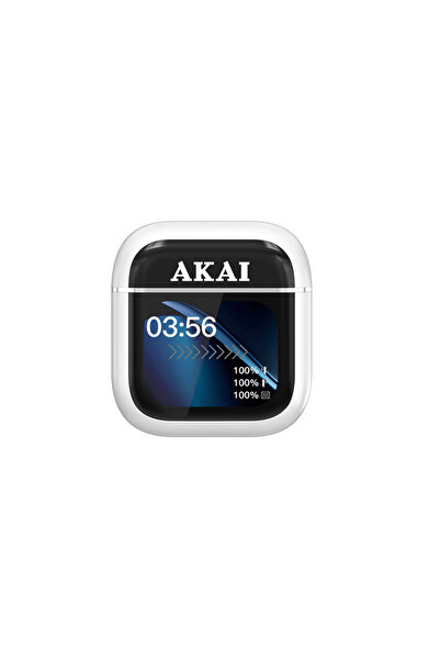 AKAI BTE-J600W AENC Ασύρματα Ακουστικά Bluetooth 6.0 με ANC/ENC, 4 Μικρόφωνα ...