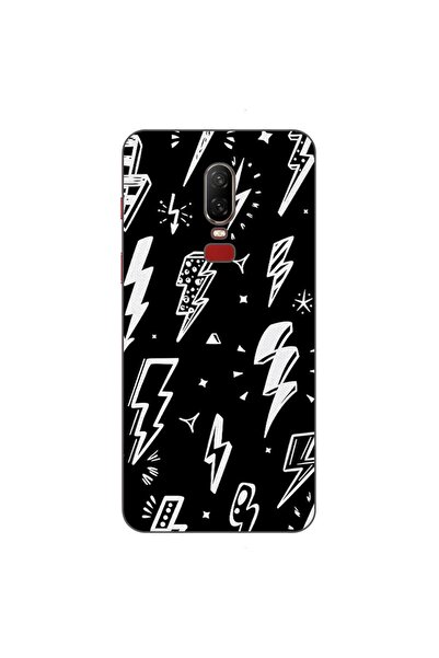 OEM Case compatible with OnePlus 6 Silicon Gel Tpu Lightnings Model