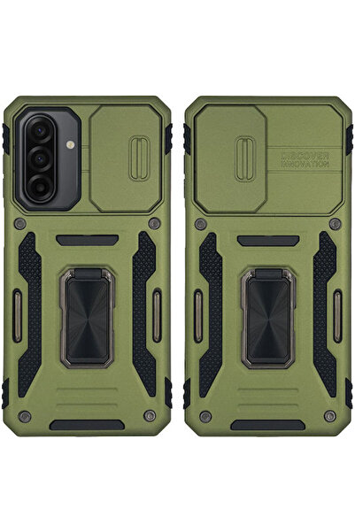 Other Θήκη Ring Armor Camshield Sonique Samsung Galaxy A17 4G Galaxy A17 5G Χακί