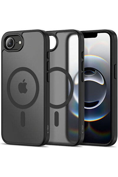 Tech-Protect Basicmag Πίσω Κάλυμμα Σιλικόνης / Πλαστικό Μαύρο iPhone 17e / 16...