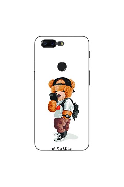 OEM Husa compatibila cu OnePlus 5T Silicon Gel Tpu Model Bear Teddy Selfie
