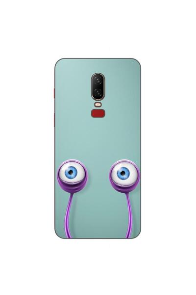 OEM Калъф, съвместим с OnePlus 6, силиконов гел TPU, с шарка  "Очи на охлюв "