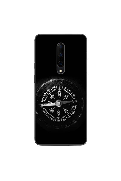OEM Калъф, съвместим с OnePlus 7 Pro, силиконов гел TPU, винтидж модел с компас