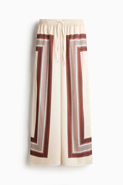 H&M Satin drawstring trousers