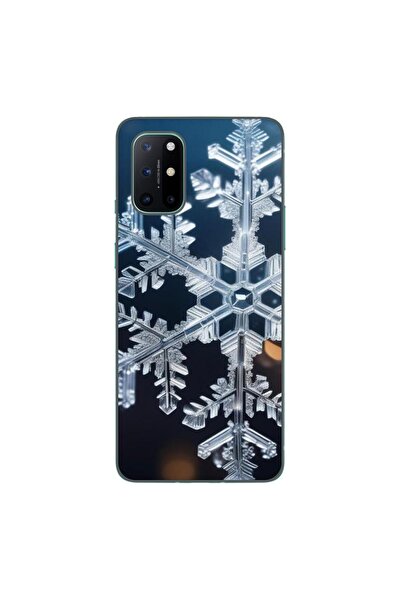 OEM Husa compatibila cu OnePlus 8T Silicon Gel Tpu Model Big Snowflake